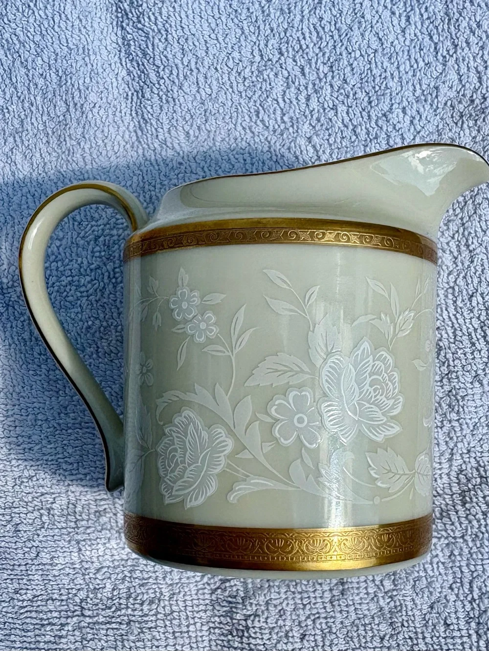 Vintage Mikasa Fine China Creamer Dispenser in Antique Lace (L5531) Color